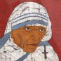 Mother Teresa Batik Art Handmade Indian Tribal Cotton Ethnic Wall Decor Painting
