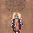 Kali Shiva Art Handmade Indian Hindu Goddess Miniature Ethnic Religion Painting