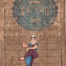 Indian Classical Bharatanatyam Dance Miniature Art Tamil Nadu Ethnic Painting