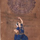 Indian Classical Bharatanatyam Dance Miniature Painting Tamil Nadu Ethnic Art