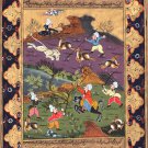 Indian Art Persian Islamic Illuminated Manuscript Handmade Miniature Painting