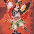 Archangel San Miguel Peruvian Indian Art Handmade St Michael Peru Folk Painting