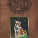 Indian Miniature Painting Royal Bengal Tiger Handmade Wild Fierce Animal Art