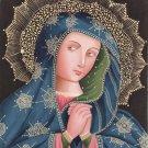 Madonna Peruvian Indian Art Handmade Christian Watercolor Cuzco Spirit Painting