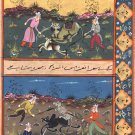 Persian Miniature Painting Muslim Islamic Calligraphy Illuminated Manuscript Art
