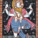 Pattachitra Miniature Varaha Art Handmade Indian Odisha Tribal Vishnu Painting