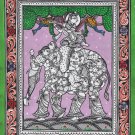 Odisha Pattachitra Composite Krishna Gopi Elephant Art Handmade Indian Painting