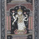 Pattachitra Goddess Lakshmi Miniature Painting Handmade Indian Odisha Tribal Art