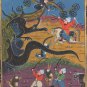 Persian Art Indian Islamic Illuminated Manuscript Handmade Miniature Painting