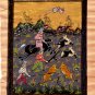 Handcrafted Indian Miniature Persian Mughal Paintings Contemporary Revival Art