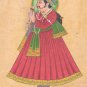 Rajasthani Painting Jaipur Maharajah Handmade Miniature Decor Portrait India Art