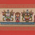 Jagannath Pattachitra Palm Leaf Art Handmade Indian Odisha Miniature Painting