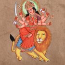 Durga Ma Devi Hindu Goddess Handmade Artwork India Spiritual Religion Painting