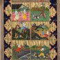 Persian Illuminated Manuscript Miniature Art Rare Indo Islamic Hunt Painting