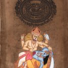 Narasimha Vishnu Avatar Hindu Deity Artwork Indian Religion Spiritual Painting