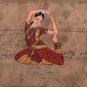 Indian Classical Bharatanatyam Dance Miniature Painting Tamil Nadu Ethnic Art
