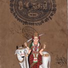 Gatrad Maa Devi Mata Hindu Goddess Painting Handmade Indian Ethnic Spiritual Art