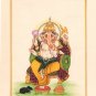 Ganesha Art Handmade Indian Hindu Ethnic Religion Miniature Ganesh God Painting