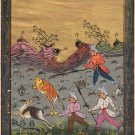 Persian Indo Miniature Painting Handmade Ottoman Turkish Style Islamic Folk Art