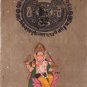 Ganesh Artwork Handmade Old Stamp Paper Ethnic Ganesha Hindu Religion Painting