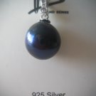 Genuine Fresh Water Pearl & Zirconia Silver Pendant Necklace