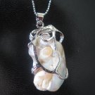 Genuine Mother of Pearl reversible necklace