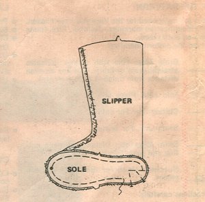 slipper boot pattern