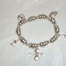 Sports Beaded Silver-toned Charm Bracelets NEW
