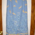 Women's Sag Harbor Skirt Size 12 Blue with flowers