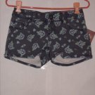 Mudd Flower print denim Short Shorts size 1 juniors NWT