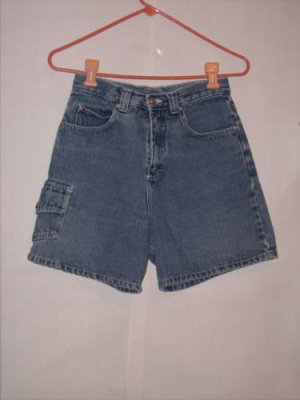 Nick & Sarah Blue Denim Cargo Jean Shorts Size 7/8