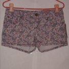 Mudd Flower print denim Short Shorts size 7 juniors NWT