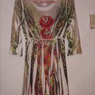 Stretch Brand Floral Long Blouse Top Size 1 Juniors