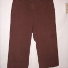 Style & Co. Brown Dress Pant Capris size 8