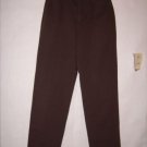Riders Casuals Brown Flat Front Pants Size 8M