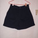Liz Claiborne Lizsport Navy Blue Pleated shorts size 14