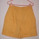 Liz Claiborne Lizsport Yellow Pleated shorts size 12