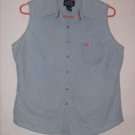 Sonoma Light Blue Denim Button Down Top Size XL