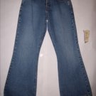 Silver Boot Cut Button Fly Blue Denim Jeans Size 30x29