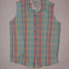 Twenty X Sleeveless Button Down Top Size M Juniors