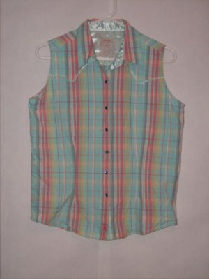 Twenty X Sleeveless Button Down Top Size M Juniors