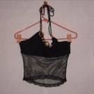 No Boundaries Black Fishnet Halter top size L Juniors