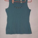 Stamp 10 Blue Spaghetti strap Blouse Top Size M
