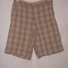 Mossimo Beige Plaid Casual Pant Shorts size 28
