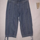 New York & Company Blue Denim Jean Capris Size 0