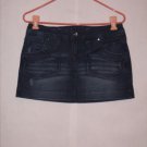 l.e.i Distressed Blue Mini Jean Skirt size 7 Juniors