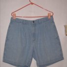 Dockers Khakis pleated denim Jean Shorts size 36