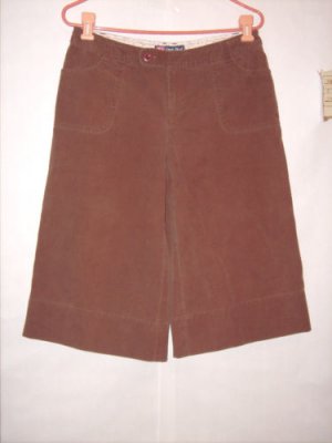 Duck Head Brown Wide Leg Pant Capris size 11 Juniors