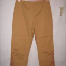 J.H. Collectibles Tan Pant Capris size 12 EUC