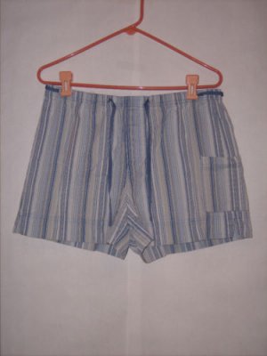 Faded Glory Stripe Print Short Shorts size M